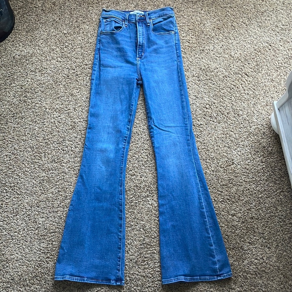 High rise flared jeans